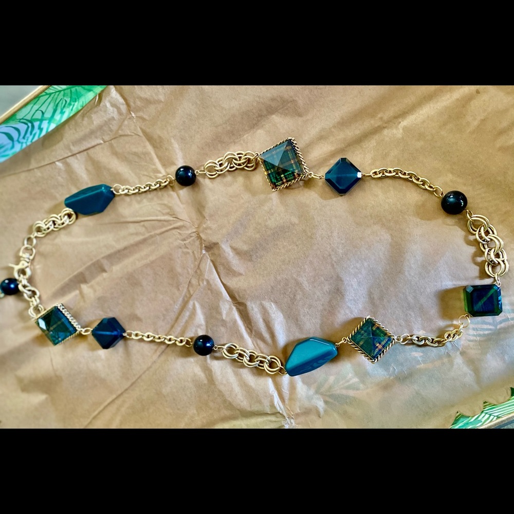 Betsey Johnson Plaid Necklace